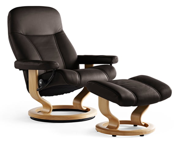Stressless Consul Leather Recliner Chairs