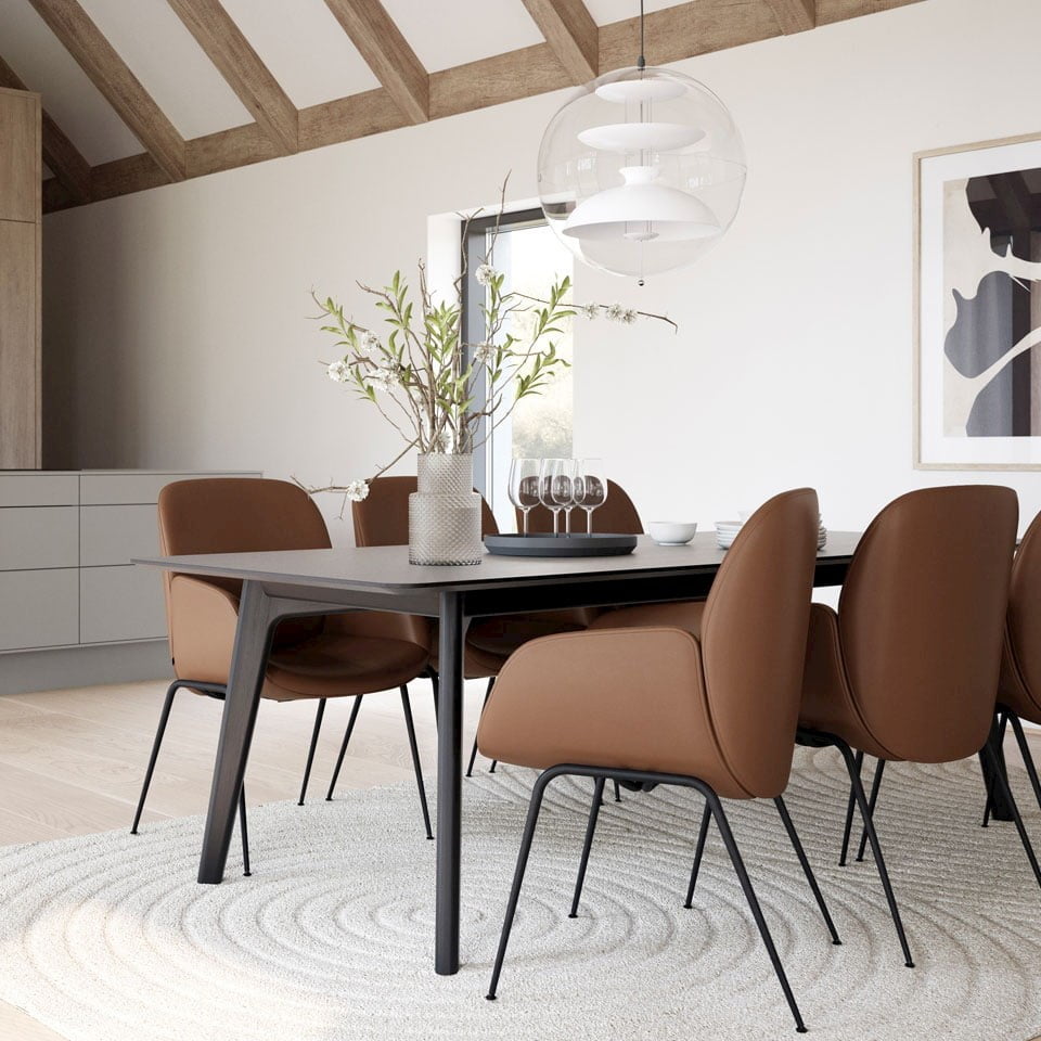 Stressless Bay dining chairs and Stressless Veneto table