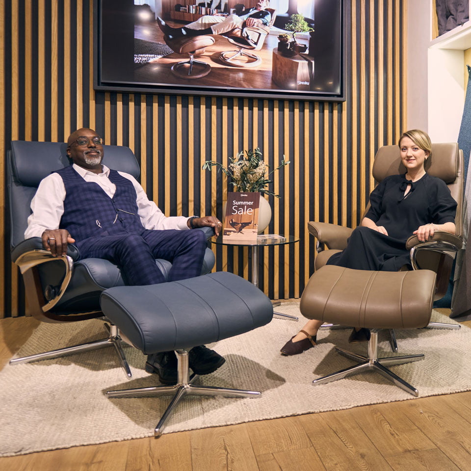 Brian and Nataliia, Stressless London Brand Store