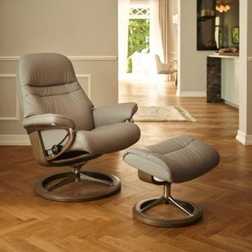 Stressless Sunrise Signature_M_Pal Mushroom_Smoked Oak-Polished_GM