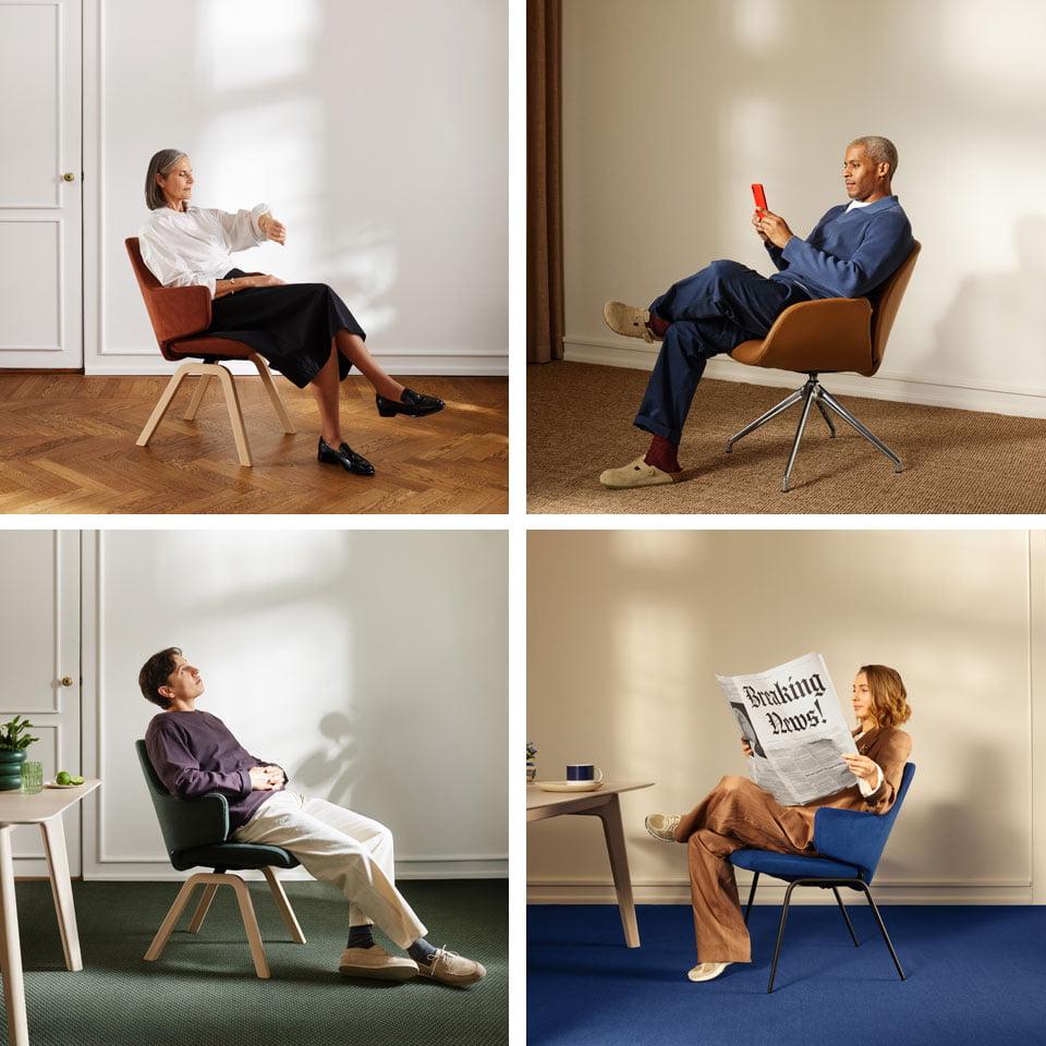 People sitting on Stressless Dining chairs