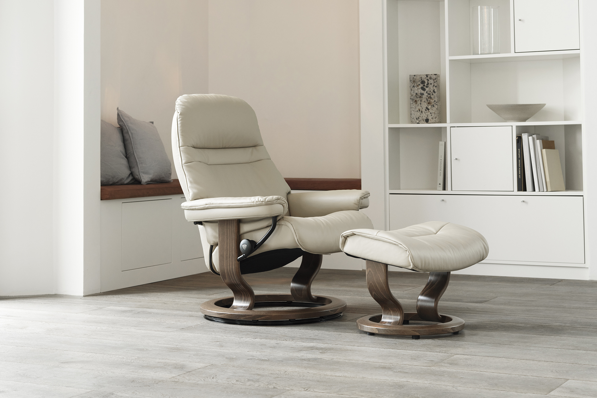 Sillón Stressless® con un interior ligero