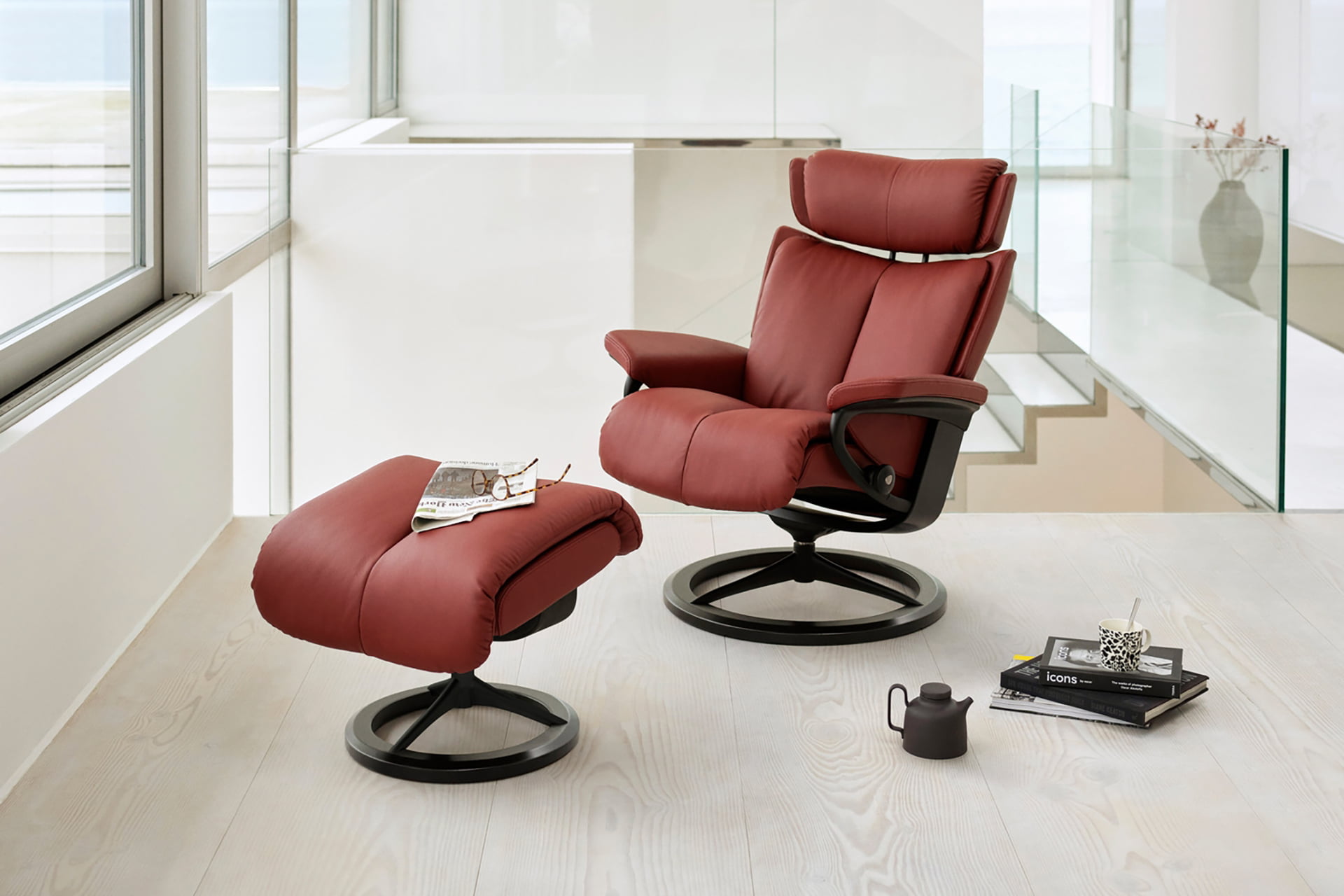 EKORNES ストレスレス　Magic マジック(L) オットマン テーブル EKORNES(エコーネス)リクライニングチェア「ストレスレス