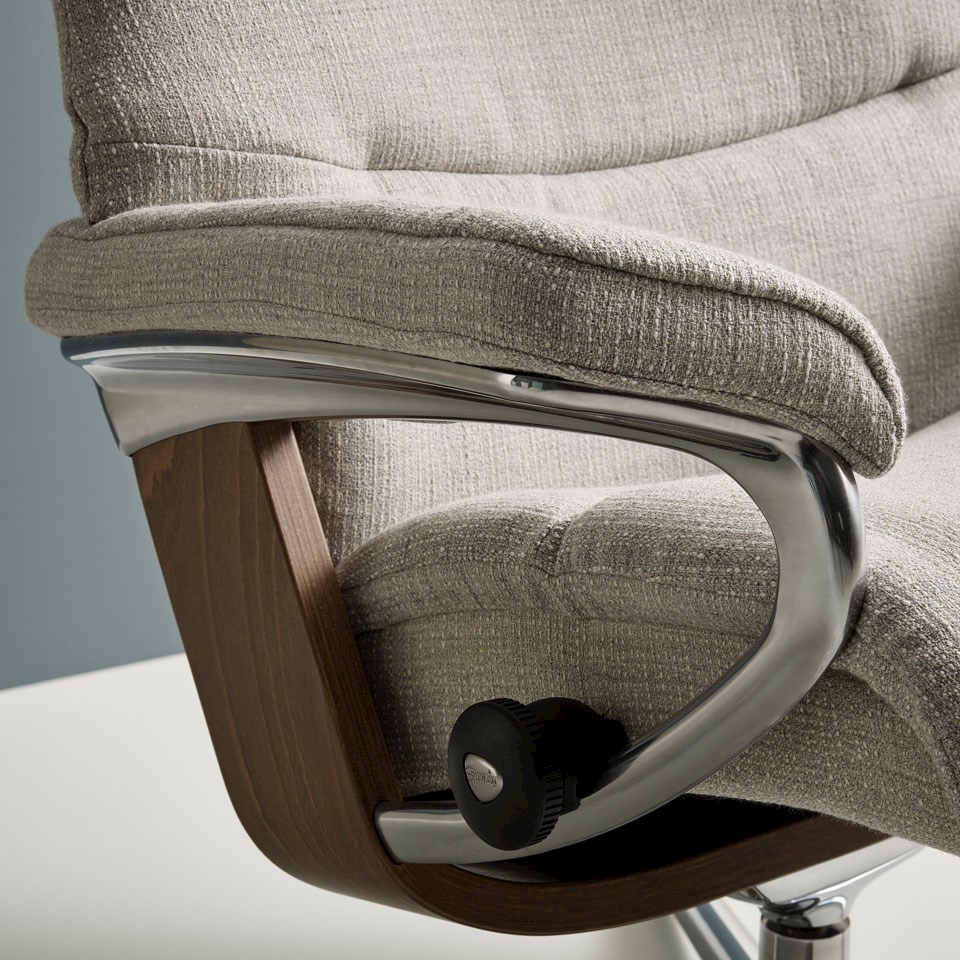 Detail Stressless Philip recliner in Abelia fabric