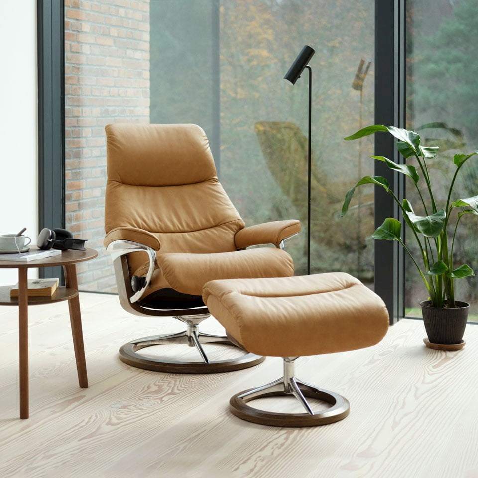 Stressless View Signature in Paloma Taupe