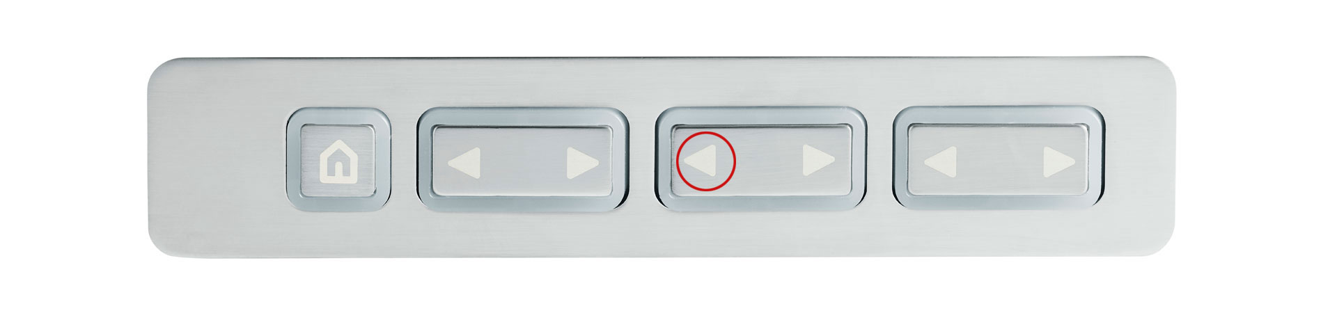 Painel de controle do Stressless Max e Mike