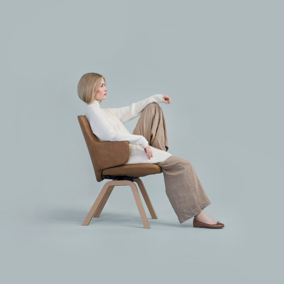 Woman in Stressless Laurel chair