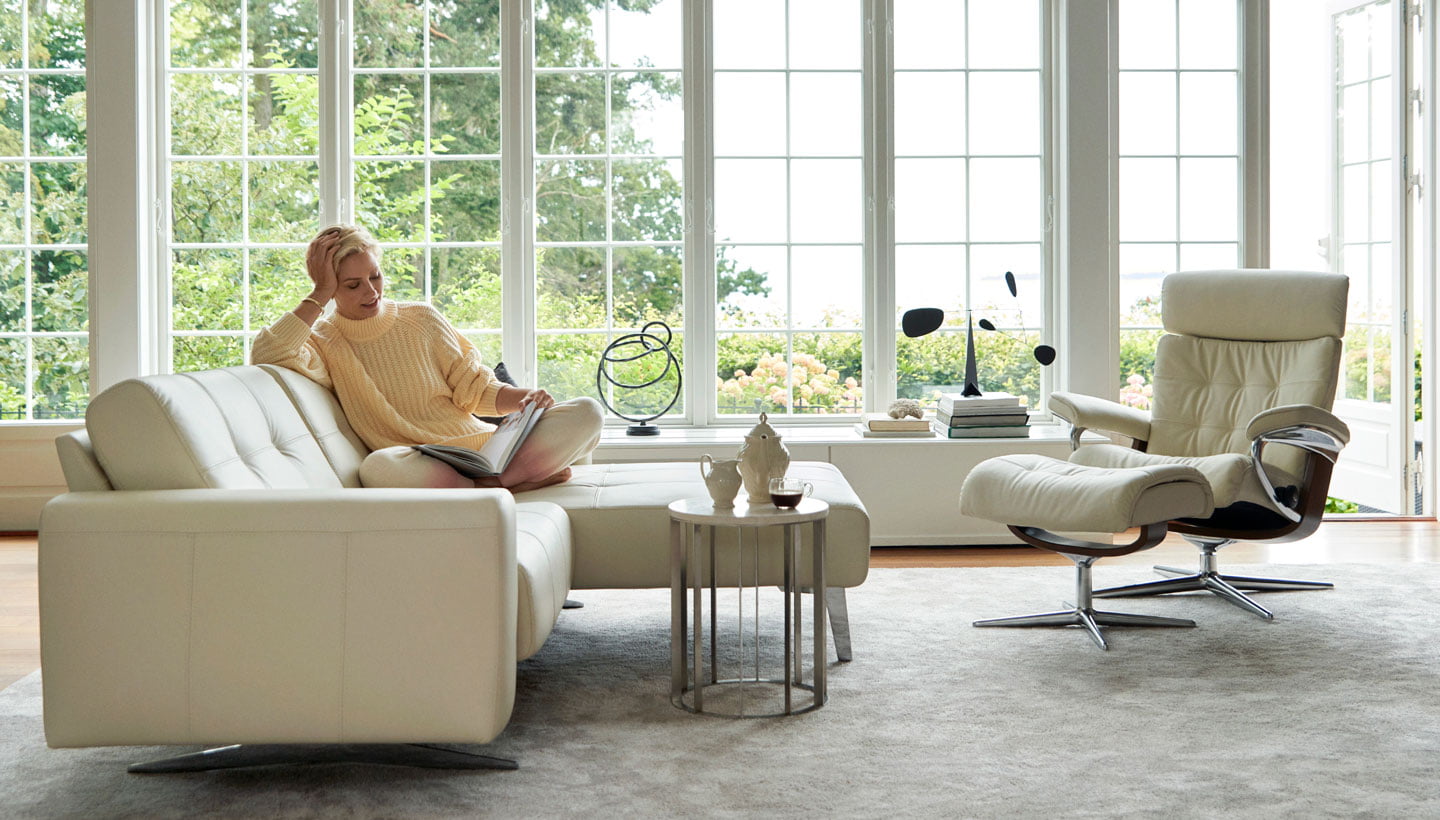 Stressless Ella sofa, Stressless Eric recliner