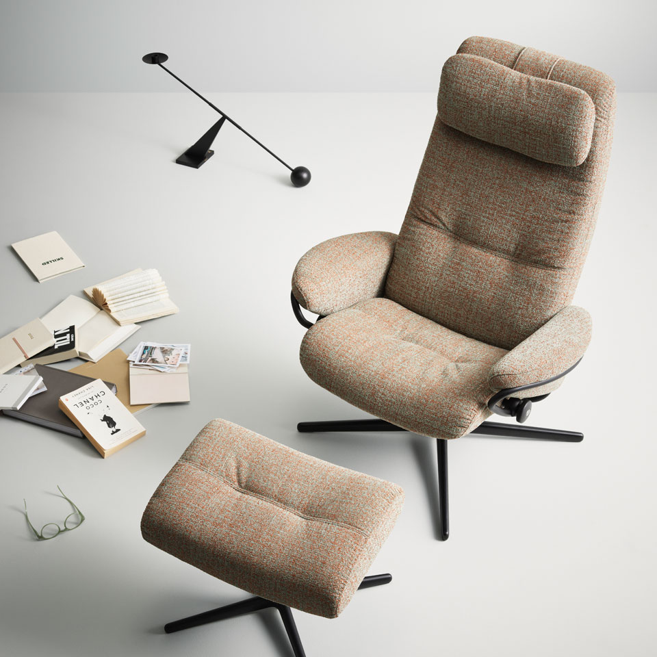 Stressless® Berlin in fabric Bloom Jade Caramel